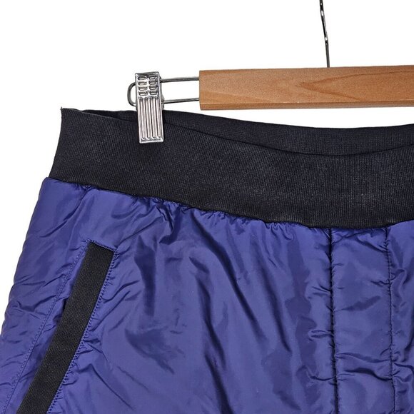 Acne Studio Color Block Pull On Bermuda Sweat Shorts Zip Pocket Blue Men Medium - Picture 9 of 9